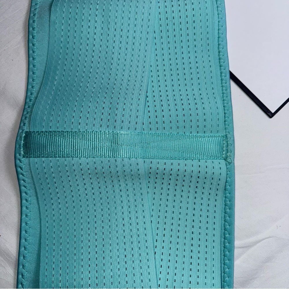 Paige Hathaway Waist Trimmer Belt XS Tiffany Blue Adjustable Compression - Picture 6 of 10